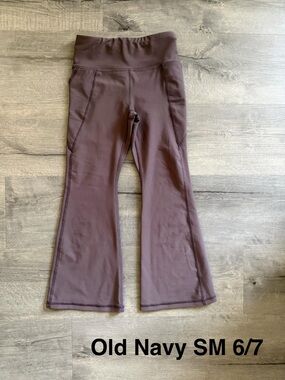 Old Navy Kids Mauve Flared Leggings-BUNDLE AND SAVE